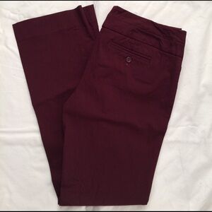 The Limited Burgundy Boot Cut Pants